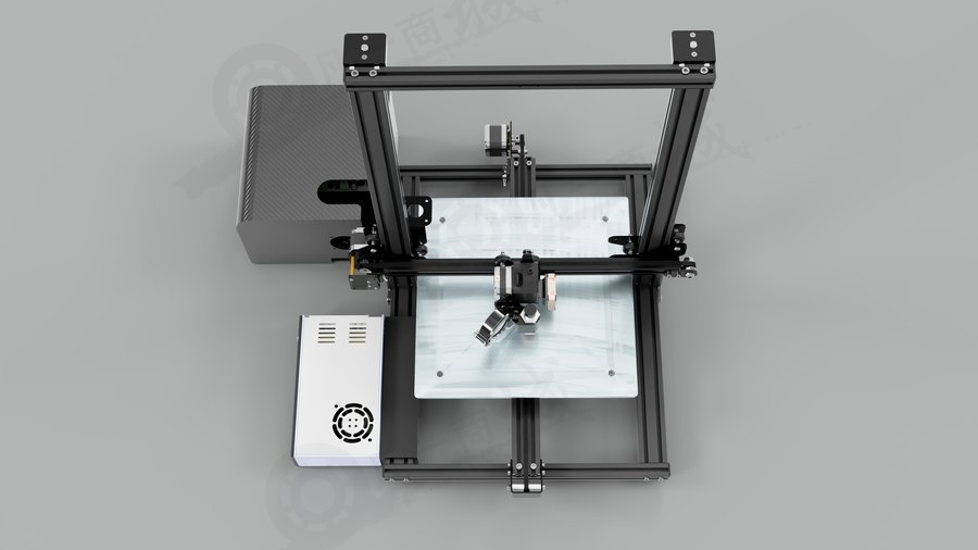 CR-10S 改進型3D打印機模型圖 模型截圖[3]