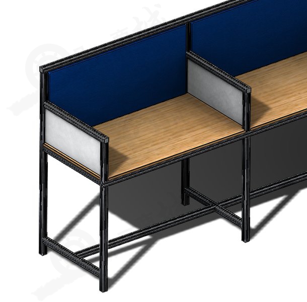 車間工作臺(tái)3D模型圖紙 模型截圖[3]
