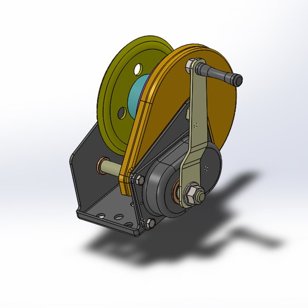 手動(dòng)卷揚(yáng)機(jī)3D圖紙 模型截圖[2]