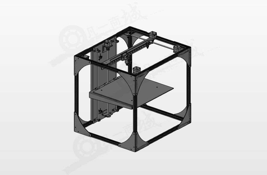 絲桿傳動3D打印機(jī)模型 模型截圖[1]