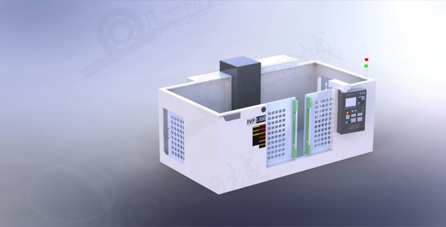 CNC三軸數(shù)控銑床模型圖 模型截圖[2]