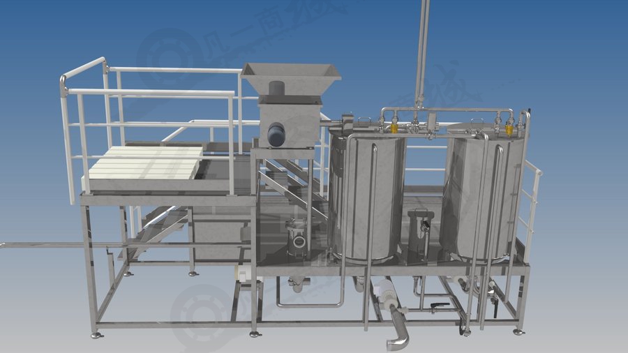 玉米自動蒸煮流水線模型圖 模型截圖[2]