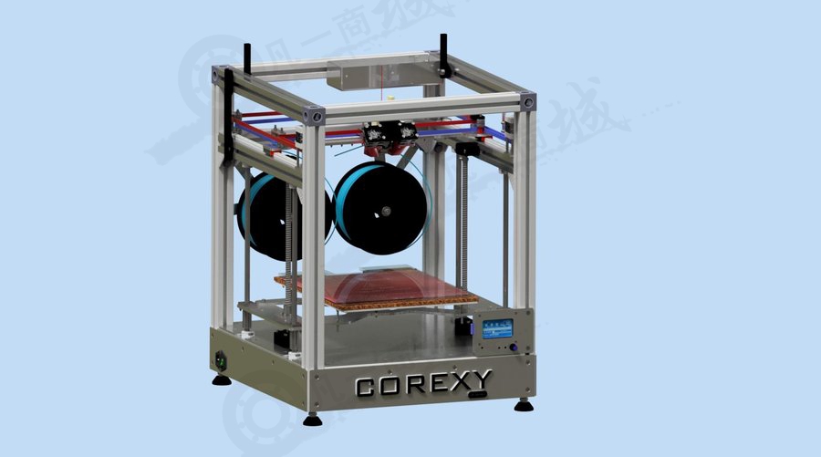 CoreXY結(jié)構(gòu)3D打印機(jī)模型圖紙 模型截圖[5]