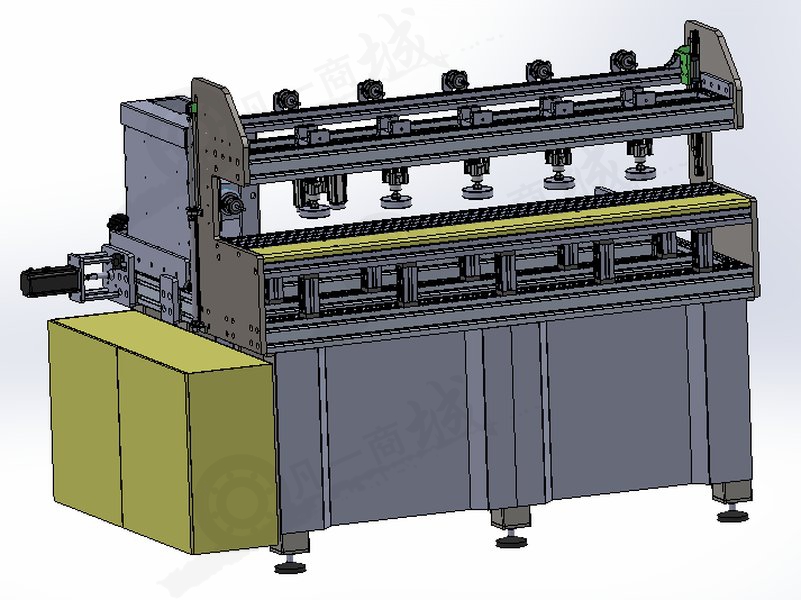 CNC數(shù)控銑床3D模型圖紙 模型截圖[5]
