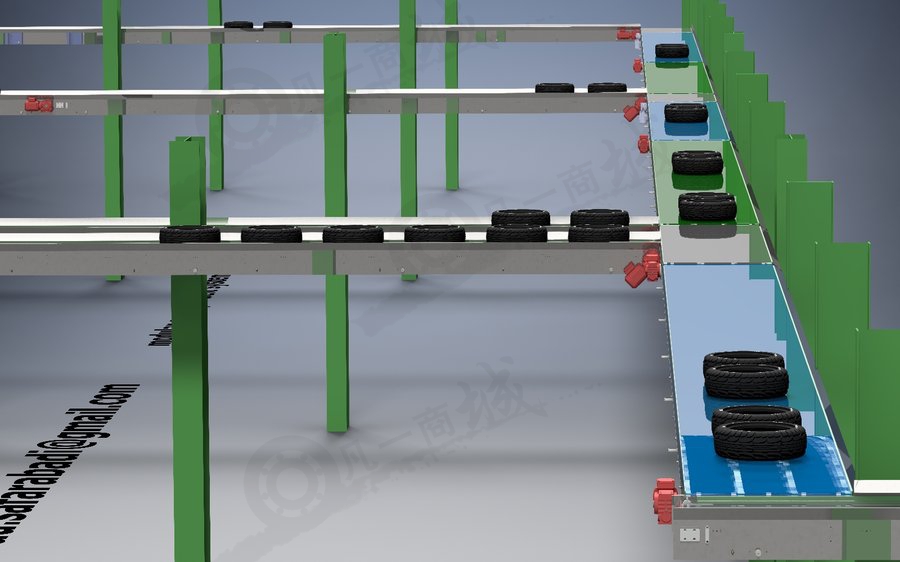 輪胎輸送機(jī)模型圖 模型截圖[4]