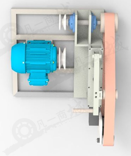 砂紙帶打磨機(jī)3D模型圖紙 模型截圖[3]