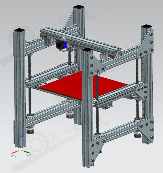 Corexy機(jī)械式3D打印機(jī)模型 模型截圖[1]