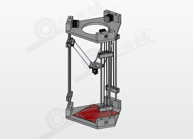 三角洲3d打印機(jī)3D圖 模型截圖[1]