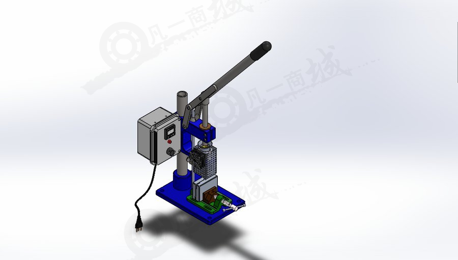 手動注塑機3D模型圖 模型截圖[1]