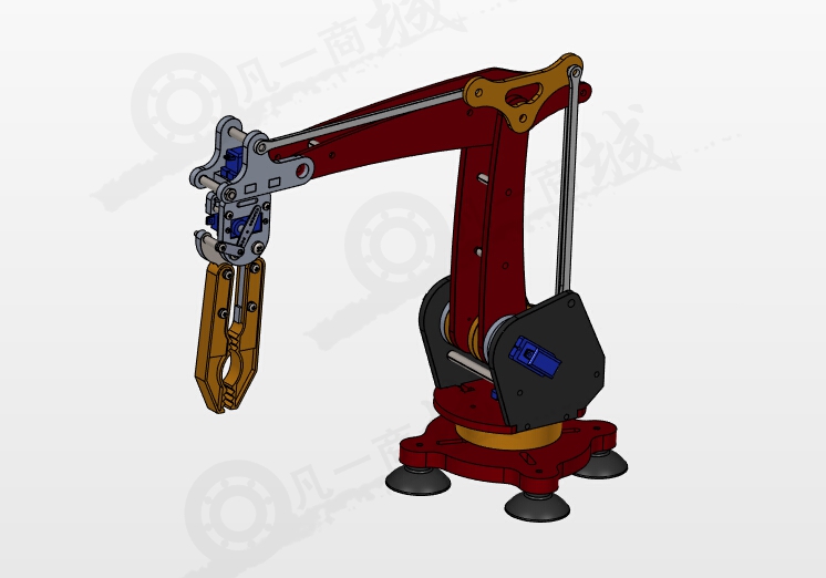 DIY機(jī)械手三維模型圖紙 模型截圖[1]