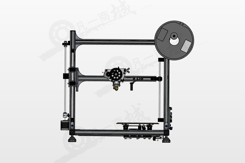 龍門(mén)式3D打印機(jī)模型 模型截圖[2]