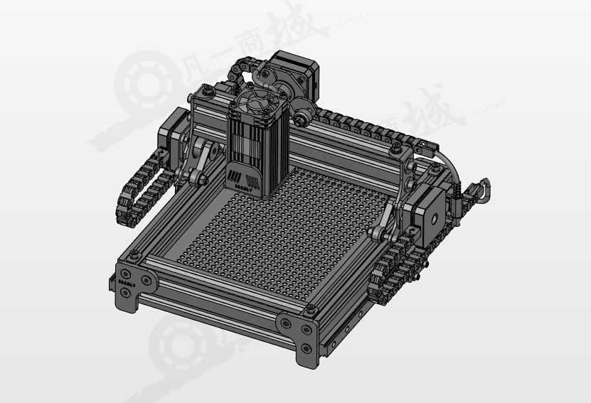 直線導(dǎo)軌激光雕刻機(jī)3D圖 模型截圖[1]