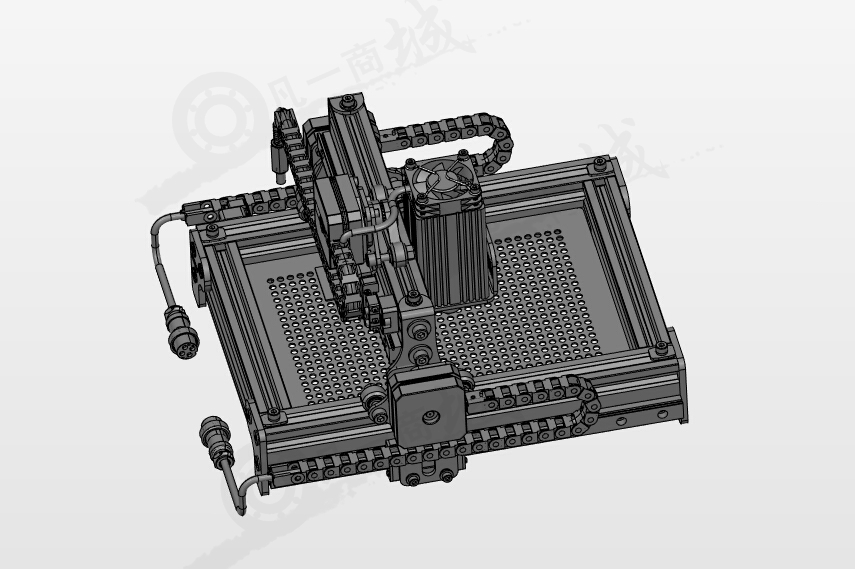 直線導(dǎo)軌激光雕刻機(jī)3D圖 模型截圖[2]