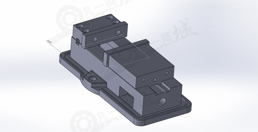 3英寸CNC工作臺虎鉗模型圖 模型截圖[1]
