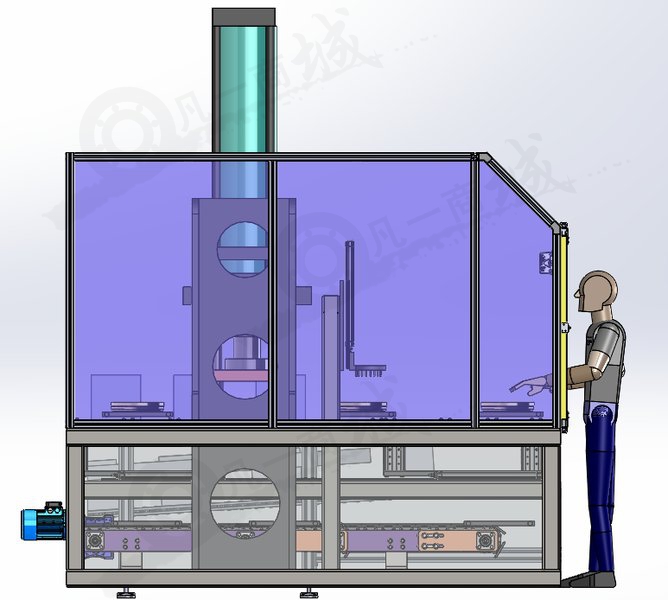 70噸自動壓力機3D模型 模型截圖[3]