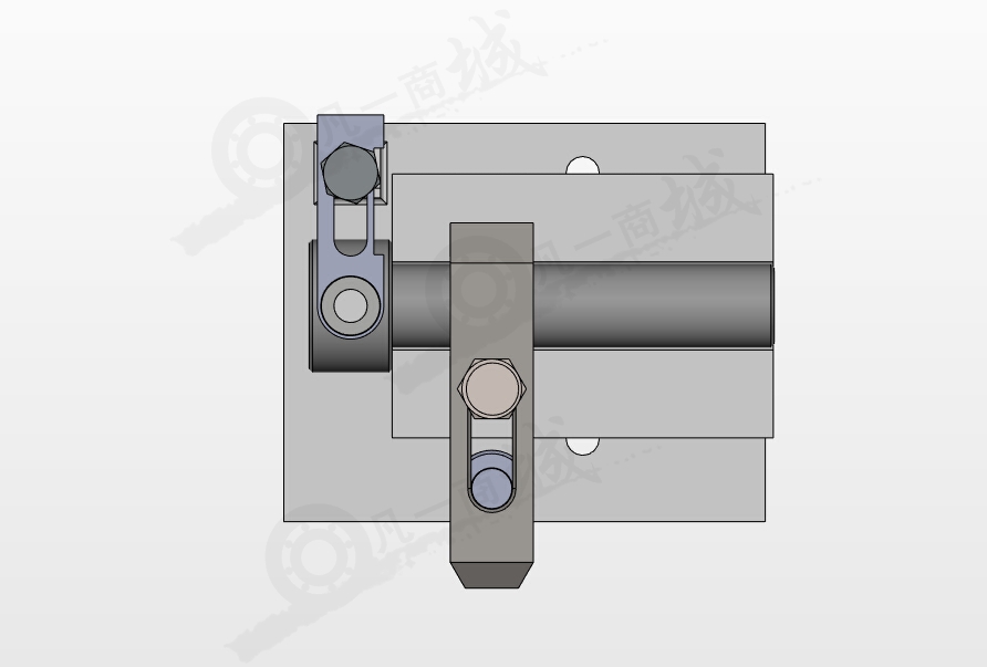 軸用夾具3D模型圖紙 模型截圖[4]