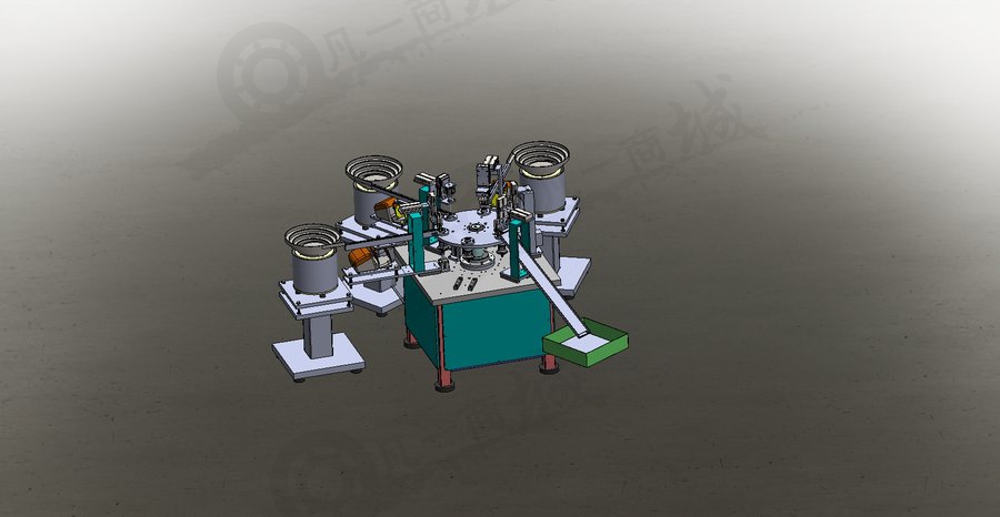 液化石油氣鋼瓶閥門組裝機3D圖 模型截圖[1]
