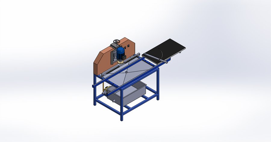 玻璃鉆孔拋光機(jī)3D模型圖紙 模型截圖[5]