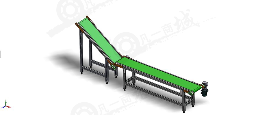 傾斜輸送機(jī)3D模型圖 模型截圖[2]