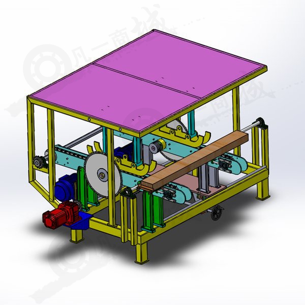 木頭裁切機3D模型 模型截圖[3]