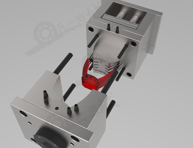 注塑模具設(shè)計3D圖 模型截圖[2]