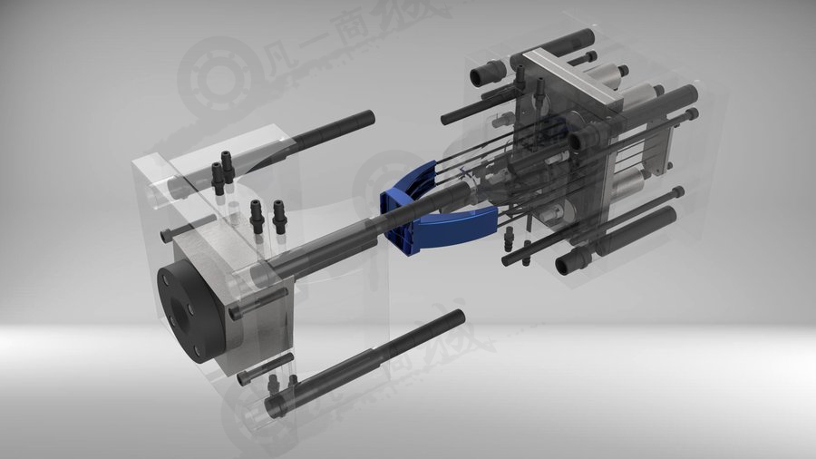 注塑模具設(shè)計3D圖 模型截圖[3]