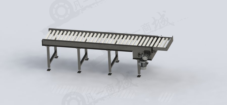 可加長(zhǎng)滾筒輸送機(jī)模型 模型截圖[1]