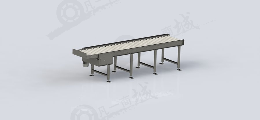 可加長(zhǎng)滾筒輸送機(jī)模型 模型截圖[2]