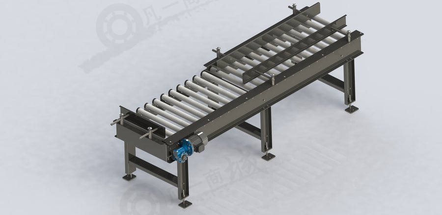帶導(dǎo)向板滾筒輸送機(jī)模型圖 模型截圖[1]