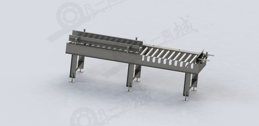 帶導(dǎo)向板滾筒輸送機(jī)模型圖 模型截圖[2]