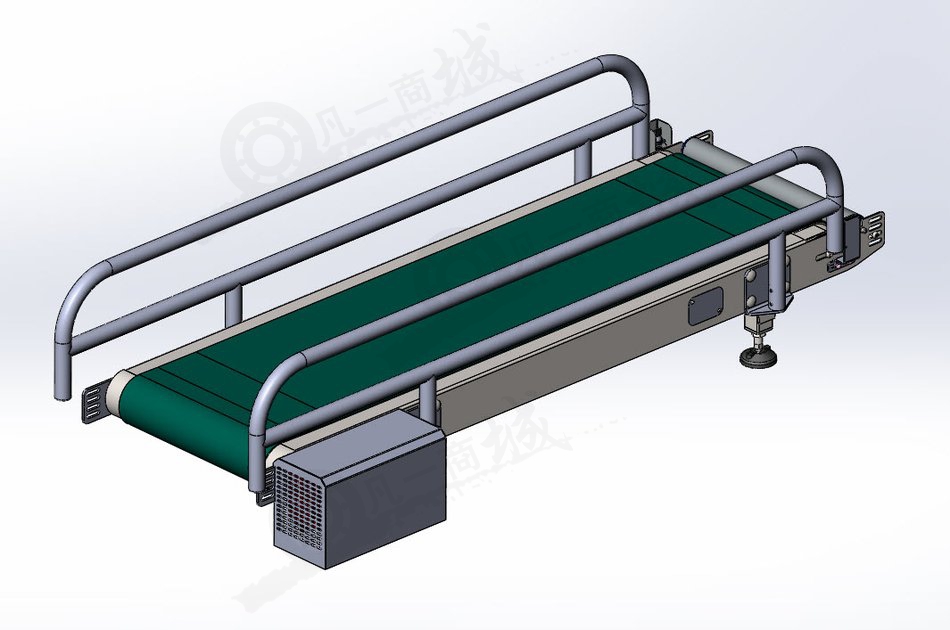 機(jī)場(chǎng)行李輸送機(jī)組合 模型截圖[4]