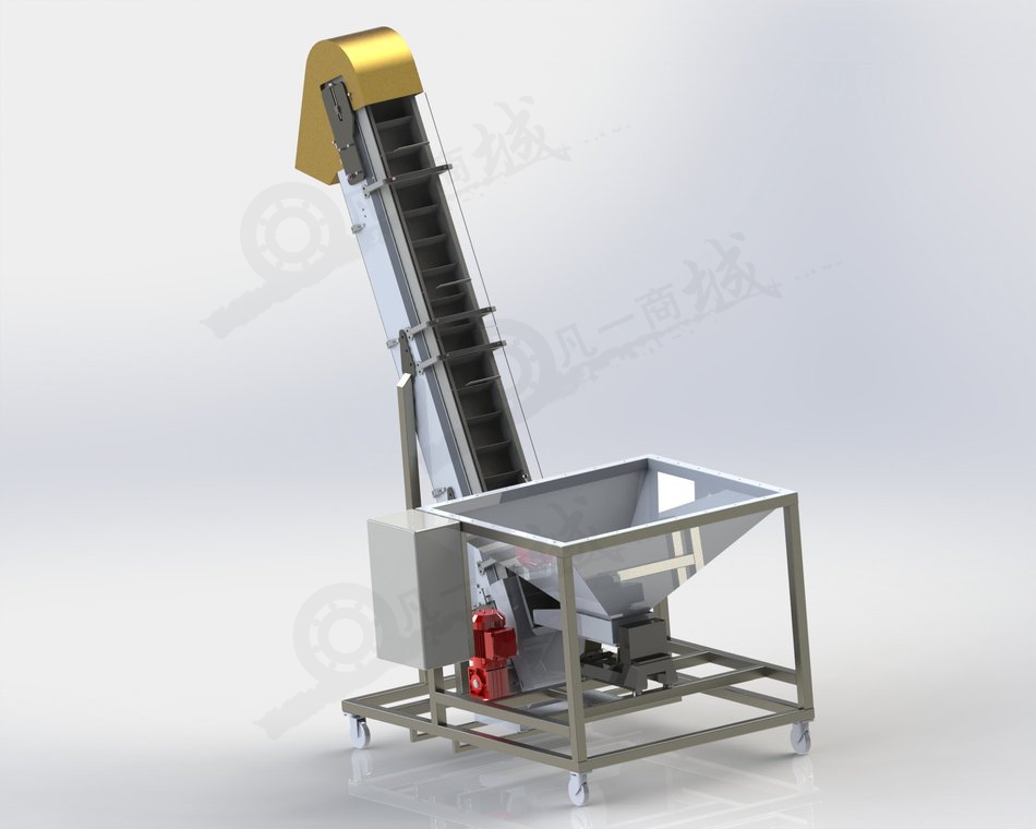 振動(dòng)漏斗提升輸送機(jī) 模型截圖[4]