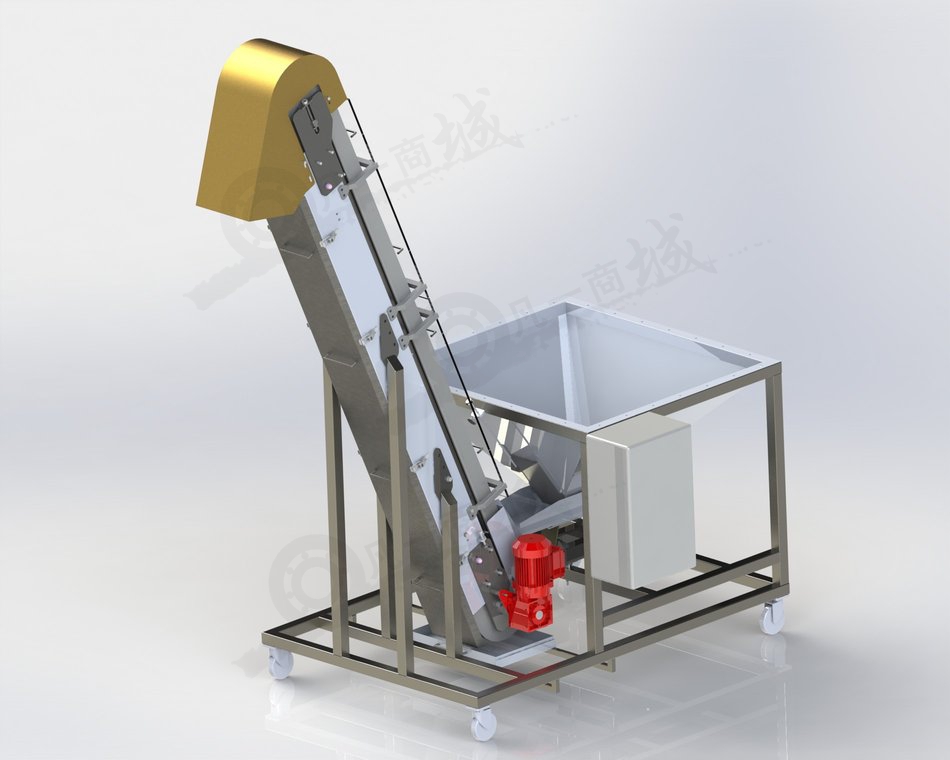 振動(dòng)漏斗提升輸送機(jī) 模型截圖[3]