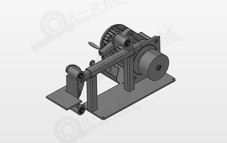可調(diào)節(jié)長度砂帶打磨機 模型截圖[1]