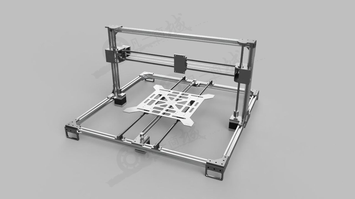 3D打印機(jī)框架設(shè)計(jì) 模型截圖[3]
