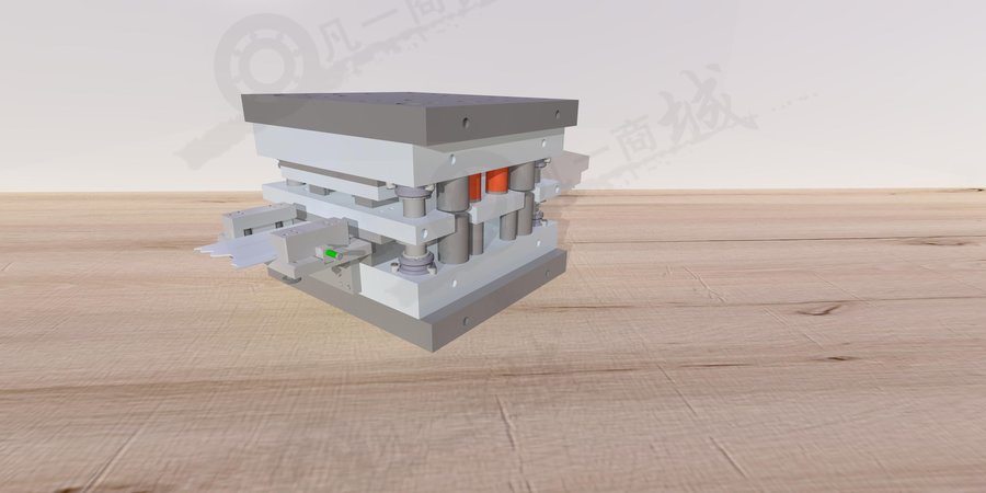 帶彎曲臺沖壓模具 模型截圖[3]