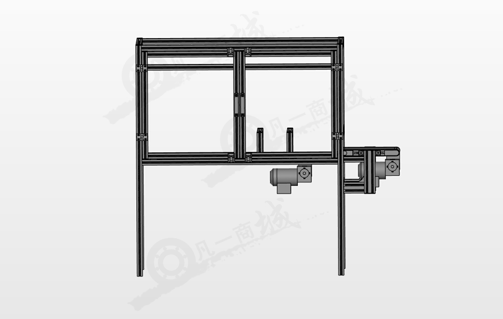 鋁型材框架包裝輸送機(jī) 模型截圖[2]