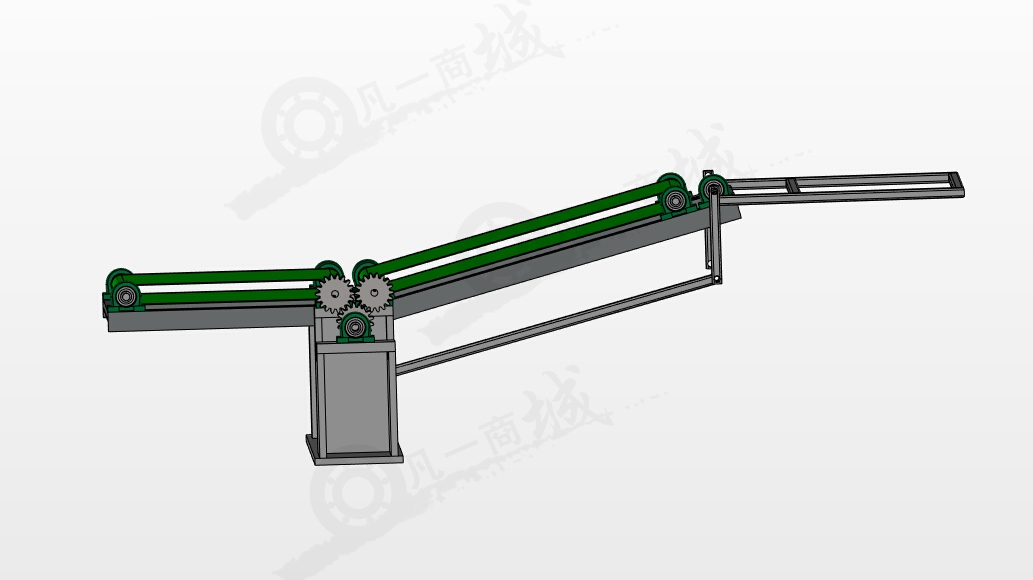 角度可調(diào)皮帶輸送機 模型截圖[2]