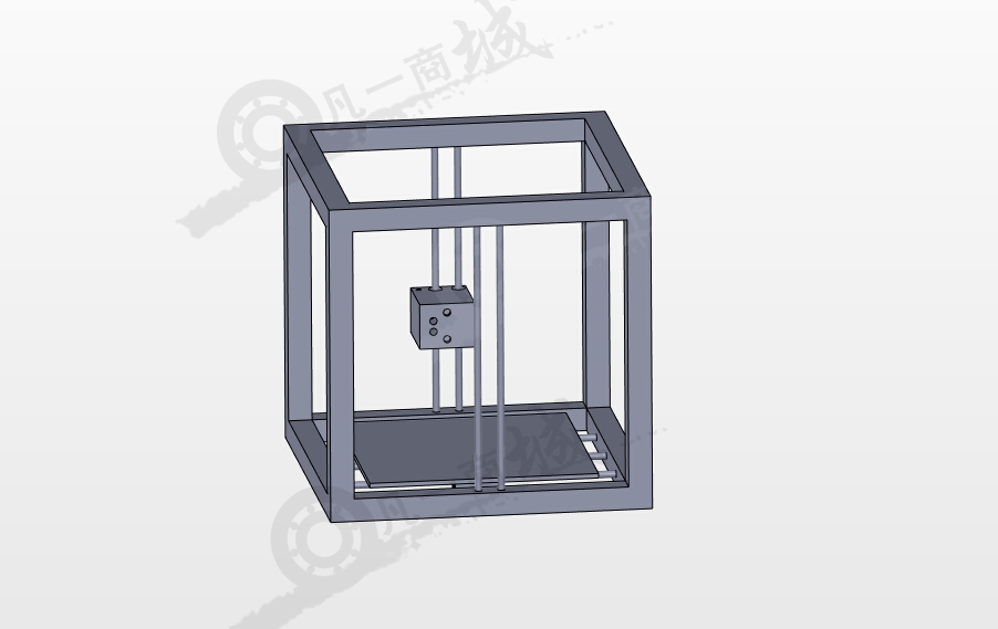 方形3D打印機(jī)框架 模型截圖[2]