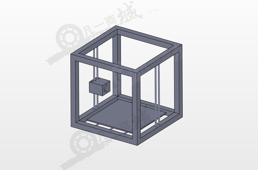 方形3D打印機(jī)框架 模型截圖[1]
