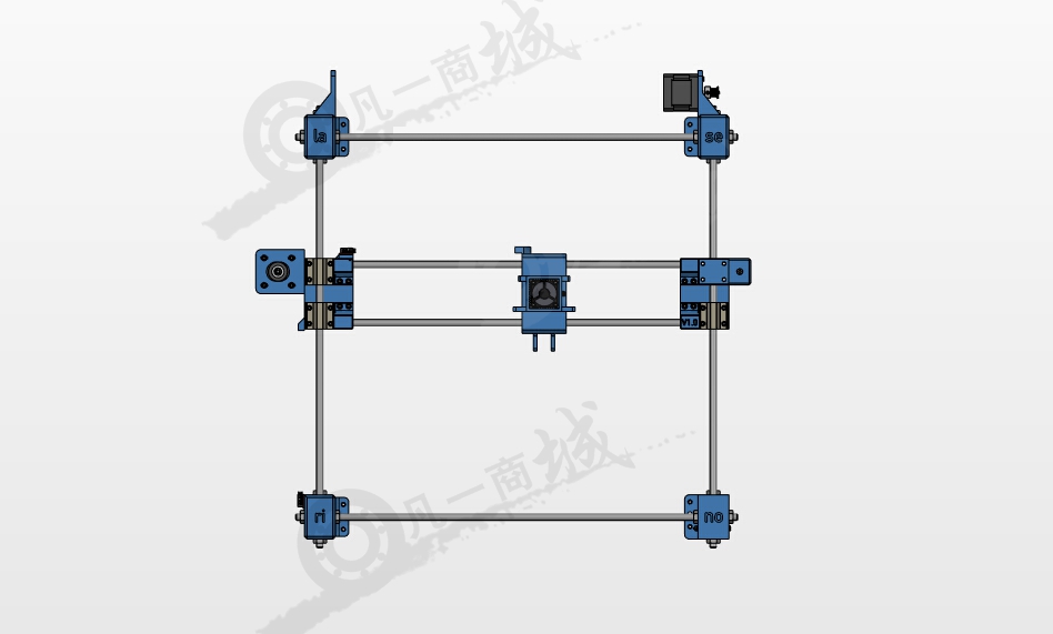 2軸激光切割機框架 模型截圖[2]