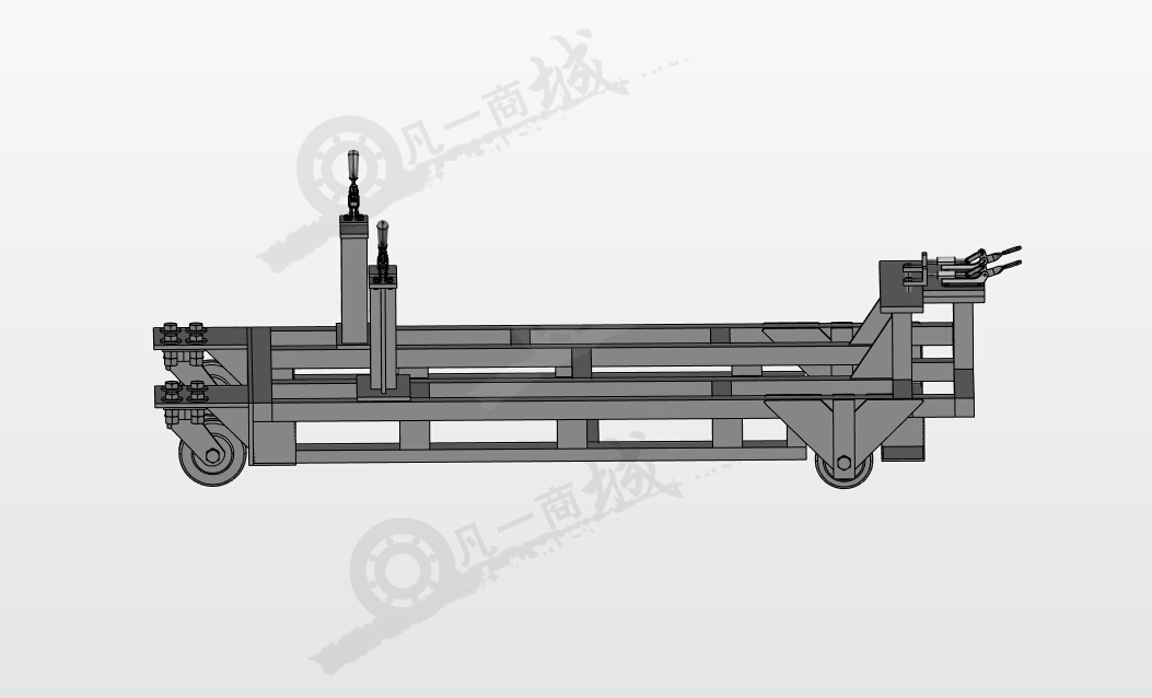 工業(yè)可固定物料推車 模型截圖[3]