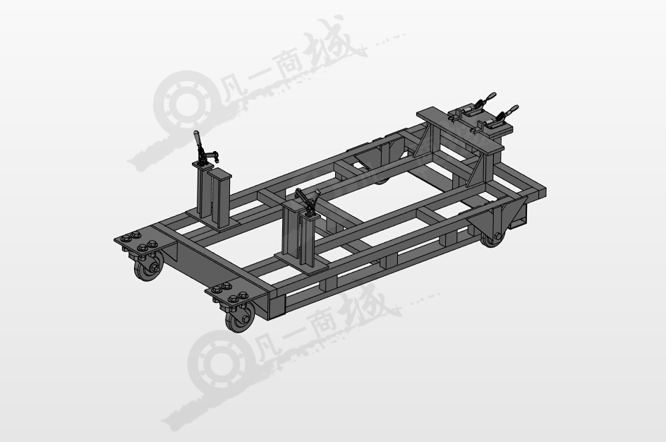 工業(yè)可固定物料推車 模型截圖[1]
