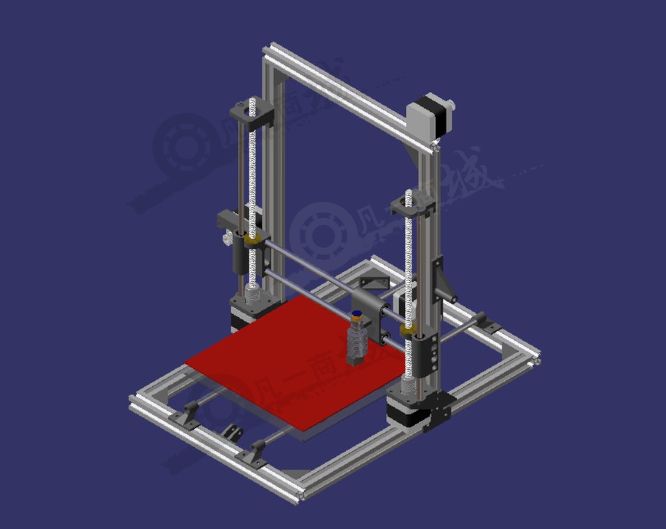 絲杠傳動(dòng)3D打印機(jī) 模型截圖[4]