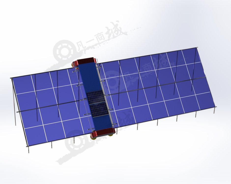 太陽能板清潔機器人 模型截圖[2]