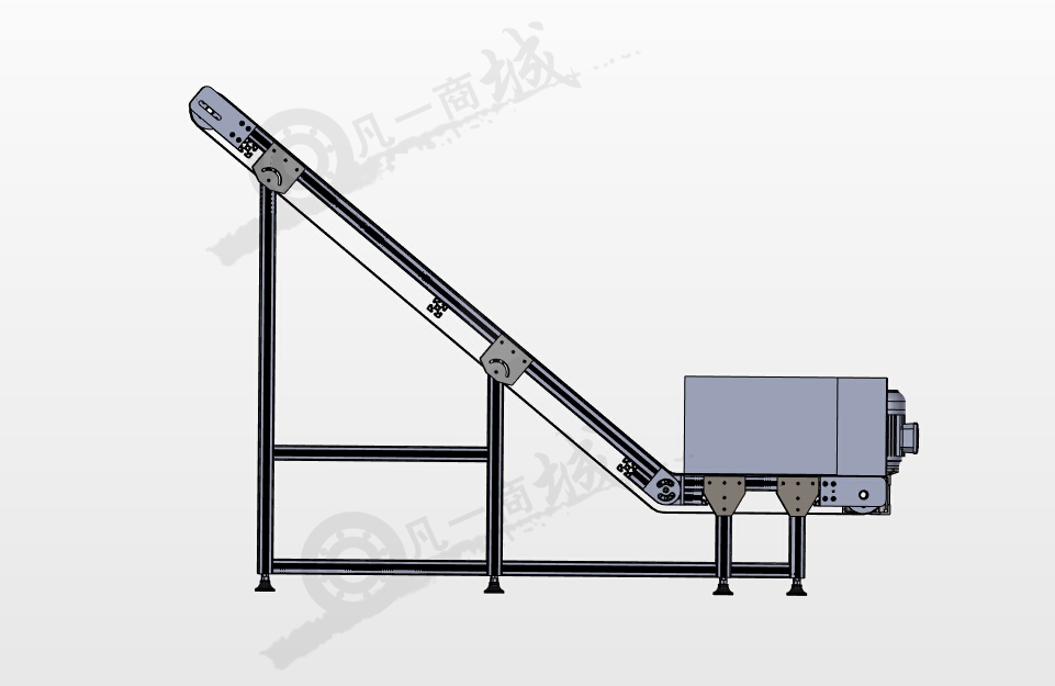 400mm傾斜輸送機 模型截圖[2]