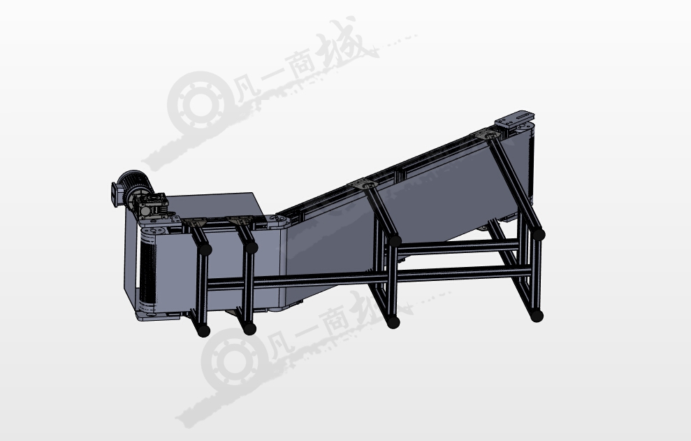 400mm傾斜輸送機 模型截圖[3]