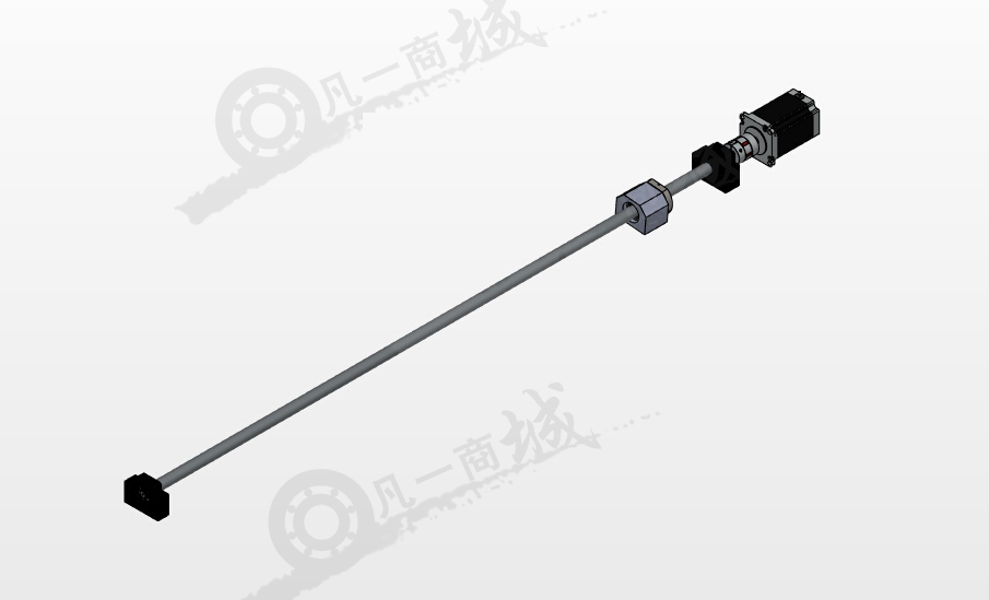 SFU絲杠電機(jī)驅(qū)動(dòng)例子SW圖 模型截圖[1]