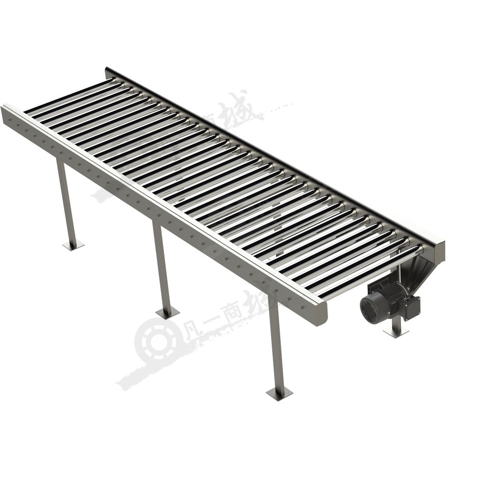 皮帶傳動(dòng)滾筒輸送機(jī) 模型截圖[4]