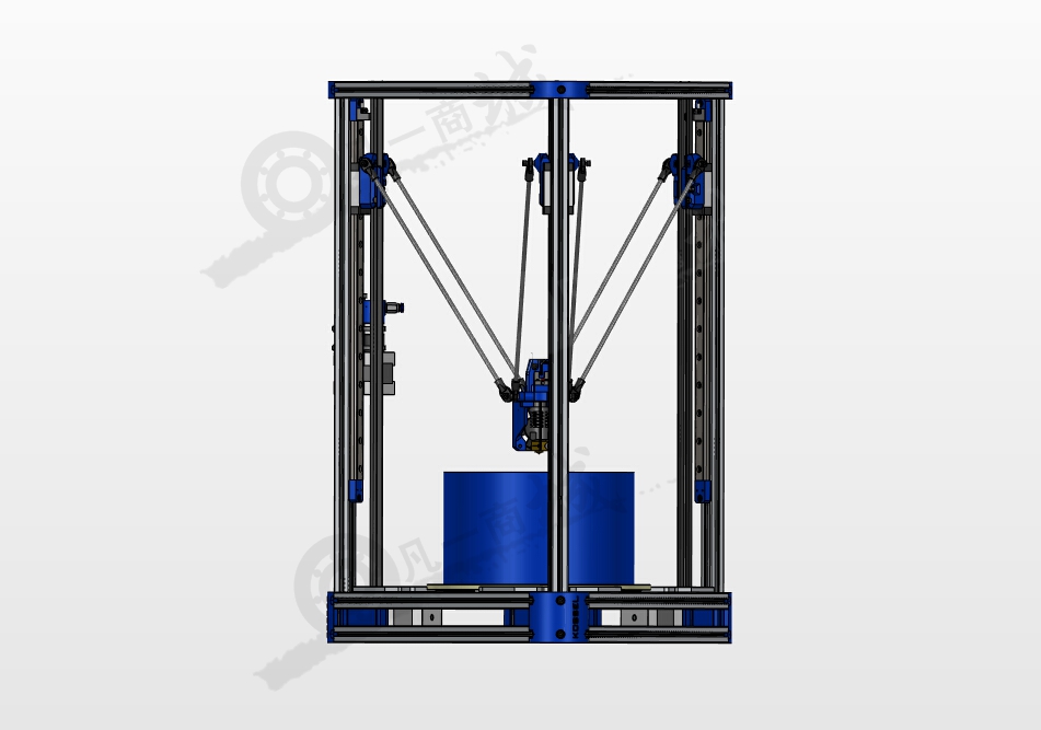 三角洲3D打印機(jī)圖紙 模型截圖[2]